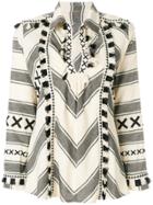 Dodo Bar Or Fringe Trim Blouse - Nude & Neutrals