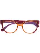 Marni Eyewear Cat-eye Shaped Glasses - Brown