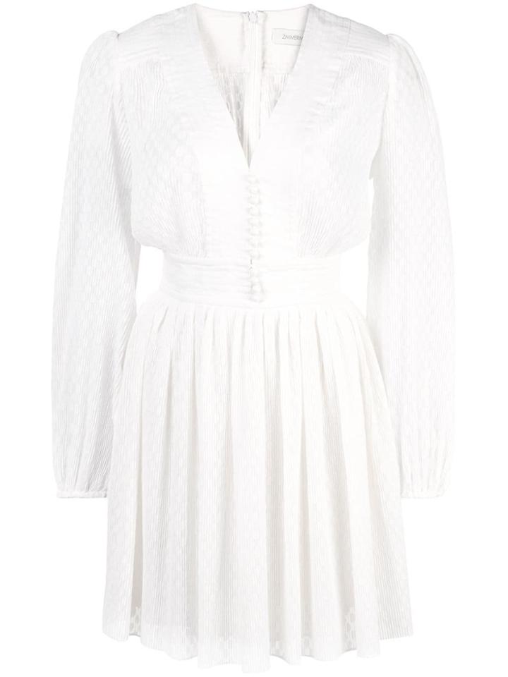 Zimmermann Dotted Pattern Dress - White