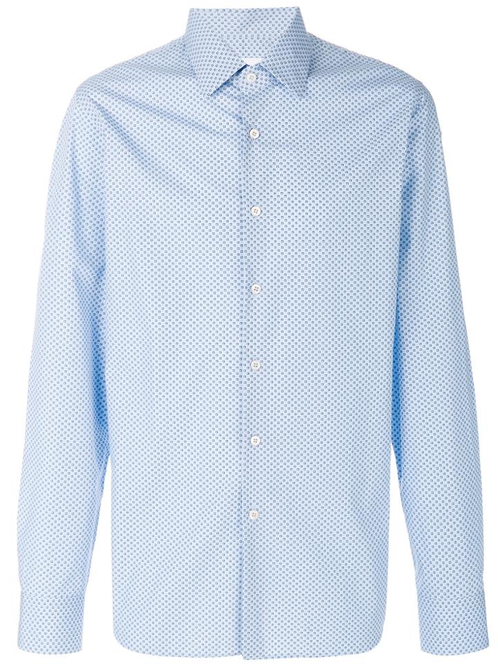 Prada Micro Dots Printed Shirt - Blue