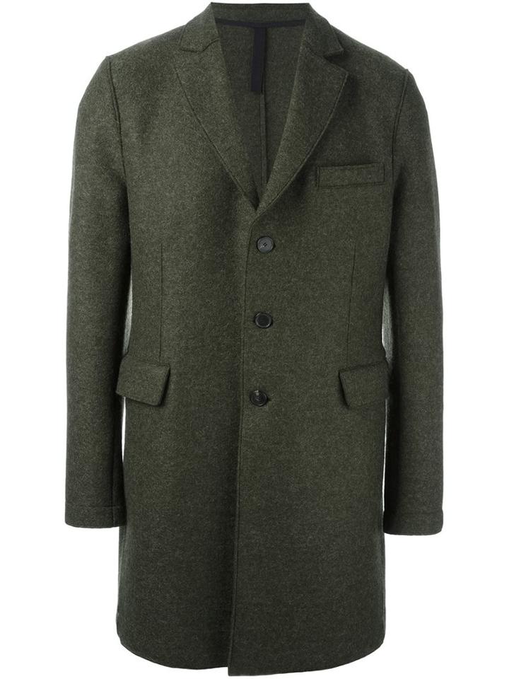Harris Wharf London Single-breasted Flap Pocket Coat