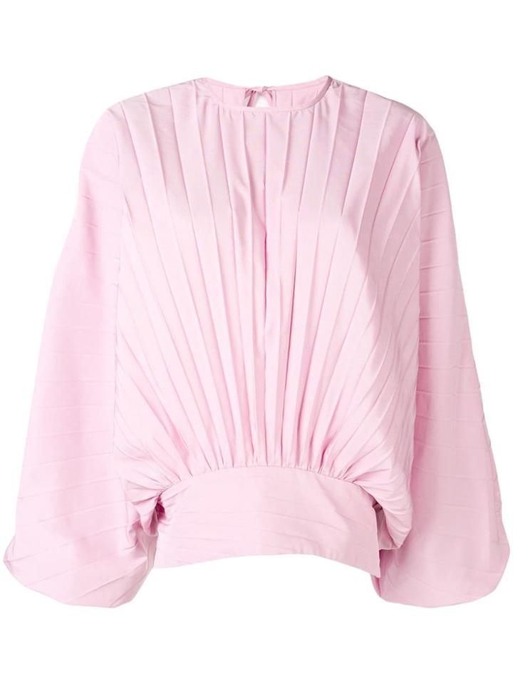 Valentino Pleated Blouse - Pink