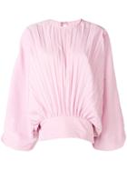 Valentino Pleated Blouse - Pink