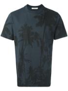 Golden Goose Deluxe Brand Palm Tree Print T-shirt, Men's, Size: Small, Grey, Cotton