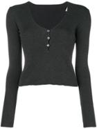 Ports 1961 Button Front Jersey Top - Metallic