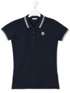 Moncler Kids Classic Logo Polo Shirt, Boy's, Size: 14 Yrs, Blue