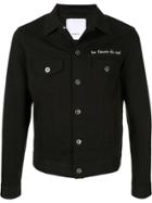 Ports V Logo Embroidered Shirt Jacket - Black