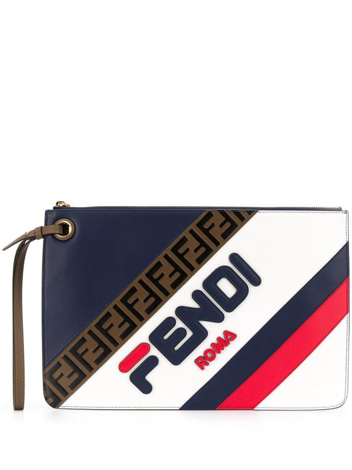 Fendi Fendi Mania Clutch - Blue
