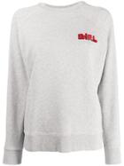 Bella Freud 'girl' Slogan Jersey Sweater - Grey