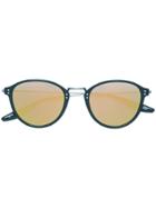 Barton Perreira Round Frame Sunglasses - Black