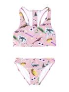 Stella Mccartney Kids - Printed Bikini - Kids - Polyester/spandex/elastane/polyimide - 14 Yrs, Pink/purple