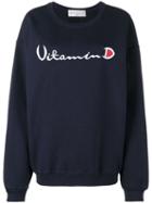 Drifter - Ferrum Embroidered Sweatshirt - Women - Cotton - Xs/s, Blue, Cotton