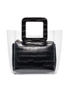 Staud Black Shirley Mini Leather Tote Bag