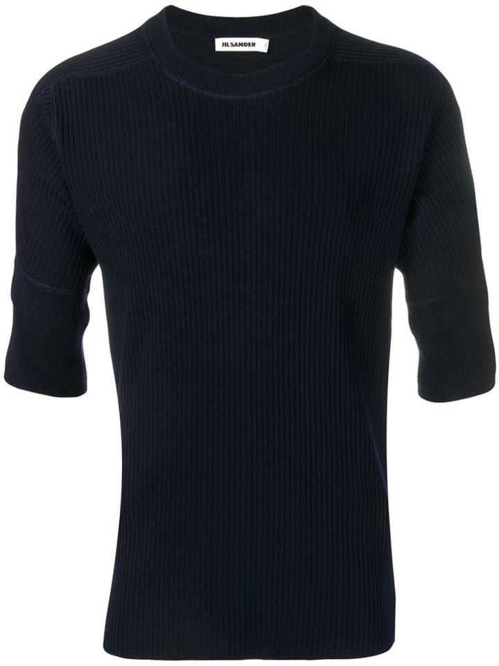 Jil Sander Ribbed T-shirt - Blue