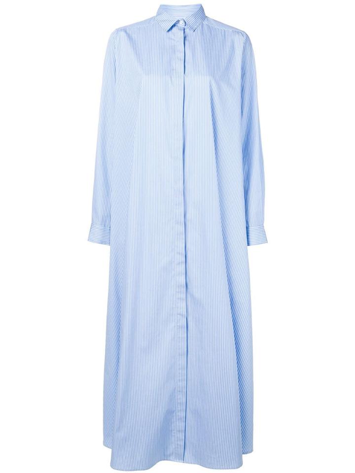 Christian Pellizzari Oversized Maxi Shirt Dress - Blue