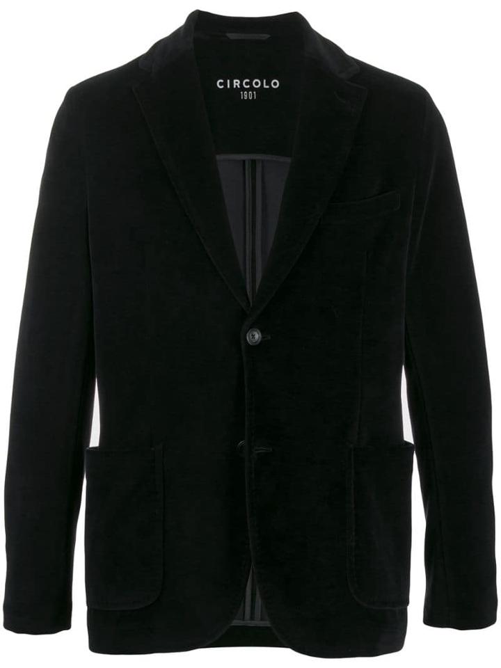 Circolo 1901 Velvet Blazer - Black
