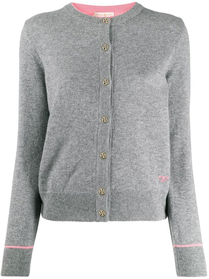 Tory Burch Button Down Cardigan - Grey
