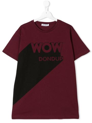Dondup Kids Teen Wow Print T-shirt - Red