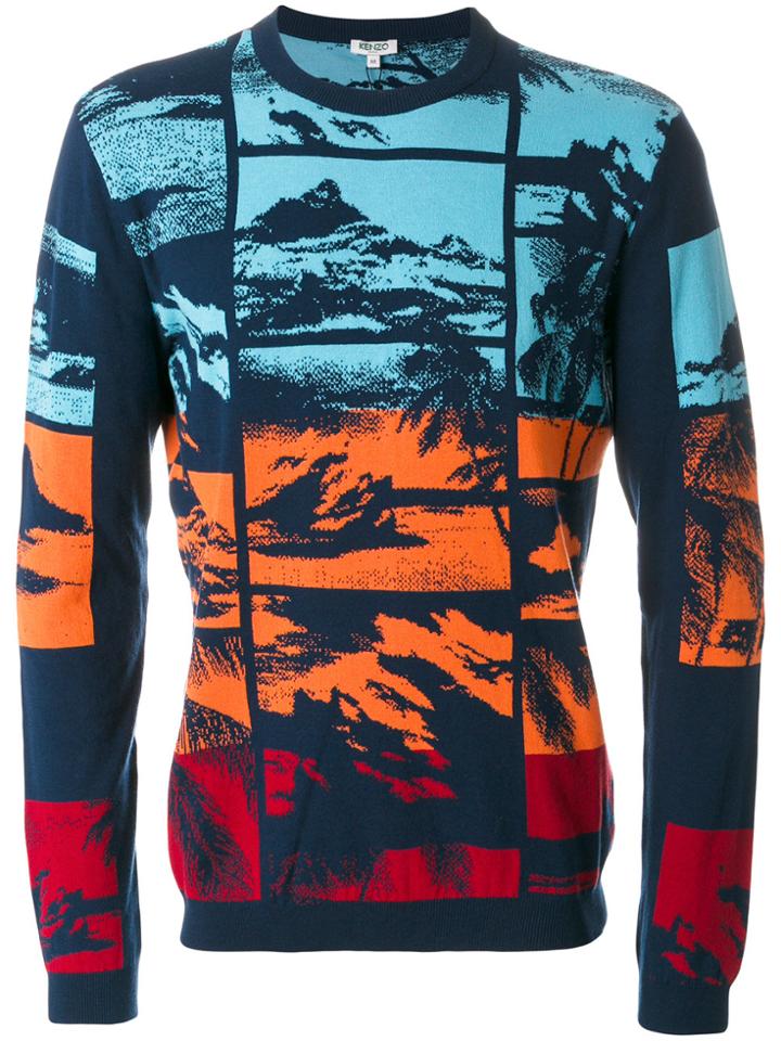 Kenzo Tropical Ice Jumper - Blue