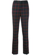 Mulberry Straight Tartan Trousers - Brown