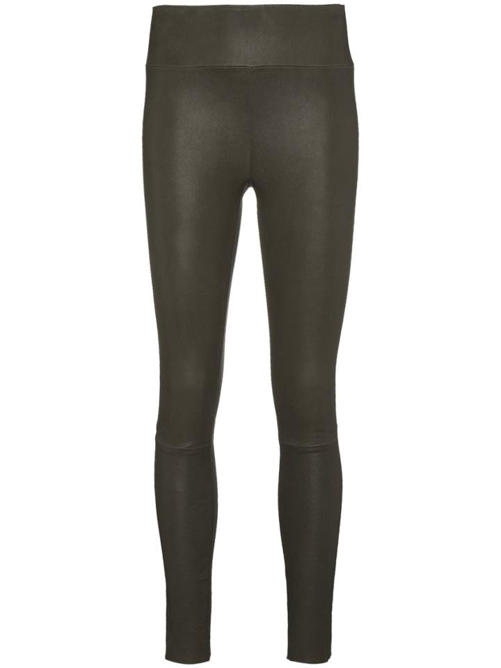 Sprwmn High Waisted Skinny Trousers - Green