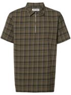Très Bien - Camp Check Shirt - Men - Cotton - 50, Brown, Cotton