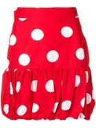 Msgm Polka Dot Mini Skirt - Red