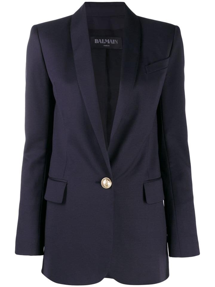 Balmain Classic Tailored Blazer - Blue