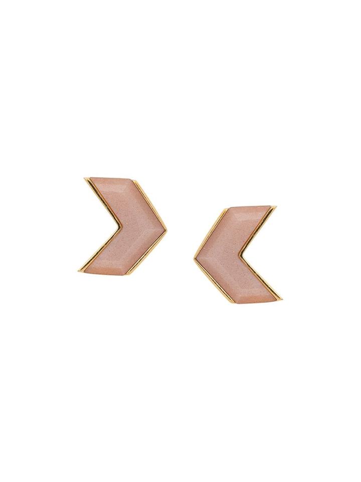 Wouters & Hendrix Sunstone Stud Earrings - Gold