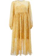 Zimmermann Patterned Dress - Yellow & Orange