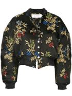 Marques'almeida Floral Print Bomber Jacket - Black