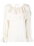 See By Chloé Ruffle Trim Blouse - Nude & Neutrals