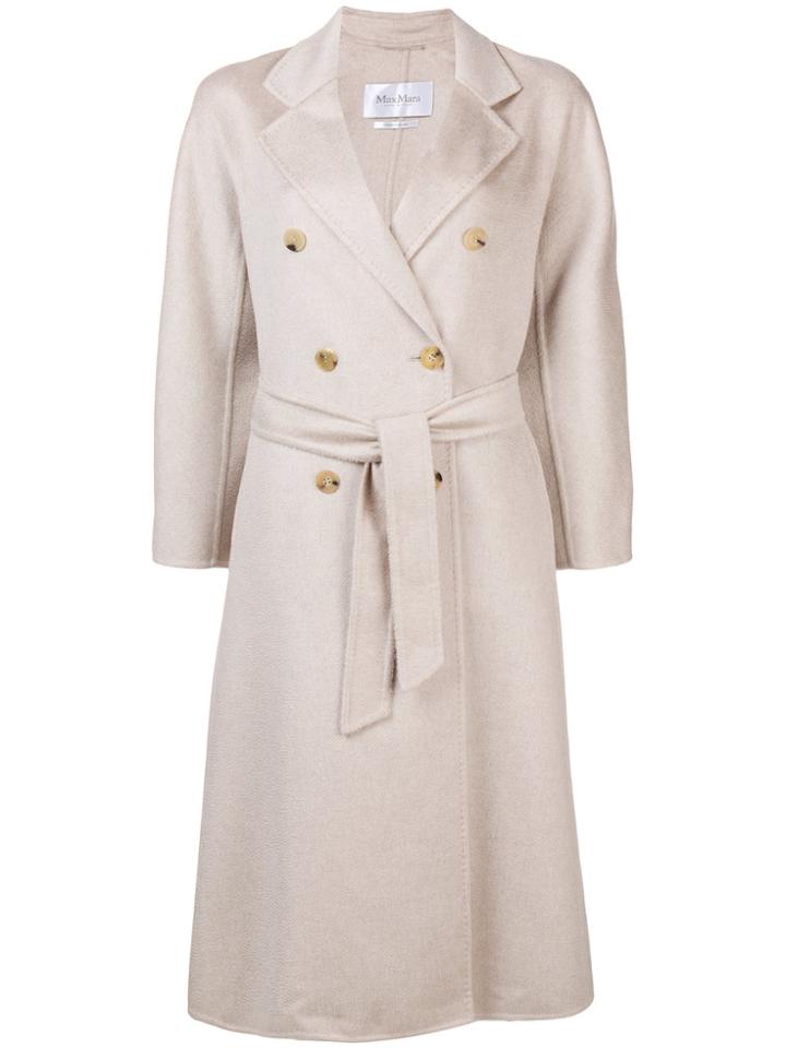 Max Mara Double-breasted Trench Coat - Nude & Neutrals