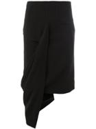 Haider Ackermann Asymmetric Skirt - Black