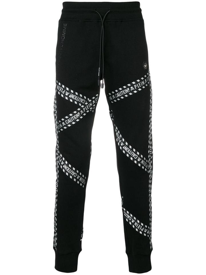Philipp Plein Caution Track Pants - Black