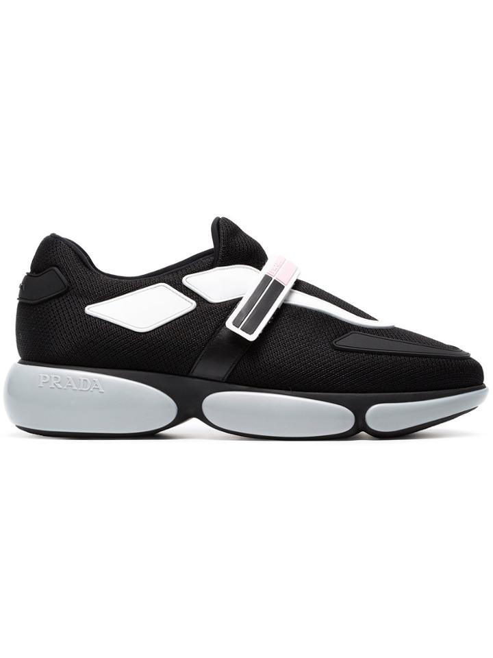 Prada Black Cloudbust 40 Mesh Trainers