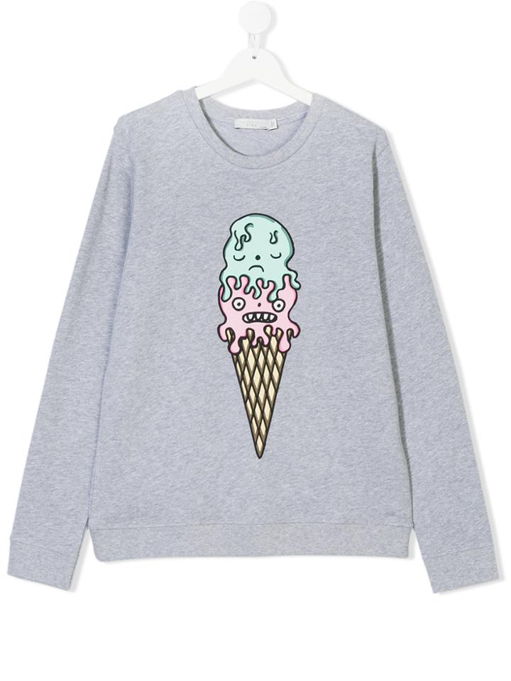 Stella Mccartney Kids Ice Cream Print Jumper - Grey