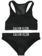 Calvin Klein Kids Teen Logo Band Bikini Set - Black