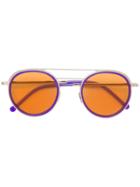 Cutler & Gross Side Shield Sunglasses - Pink & Purple