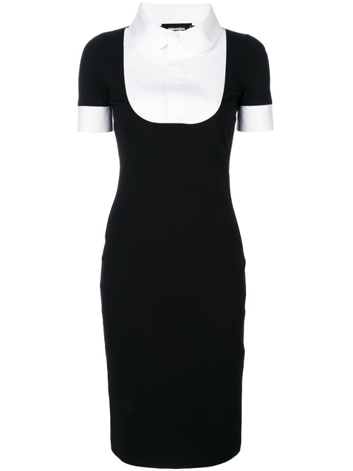 Dsquared2 Fitted Shirt Dress - Black