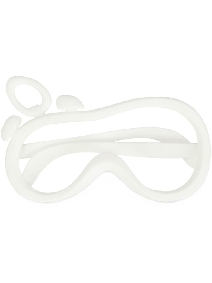 Xiao Li 'printed' Glass Frame - White