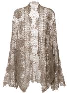 Mes Demoiselles Bibi Jean Lud Open-knit Cardigan - Brown