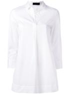Piazza Sempione - Classic Shirt - Women - Cotton/polyamide/spandex/elastane - 44, White, Cotton/polyamide/spandex/elastane