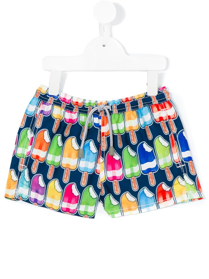 Mc2 Saint Barth Kids - Ice Cream (ivory) Print Swim Shorts - Kids - Polyamide/polyester/spandex/elastane - 10 Yrs