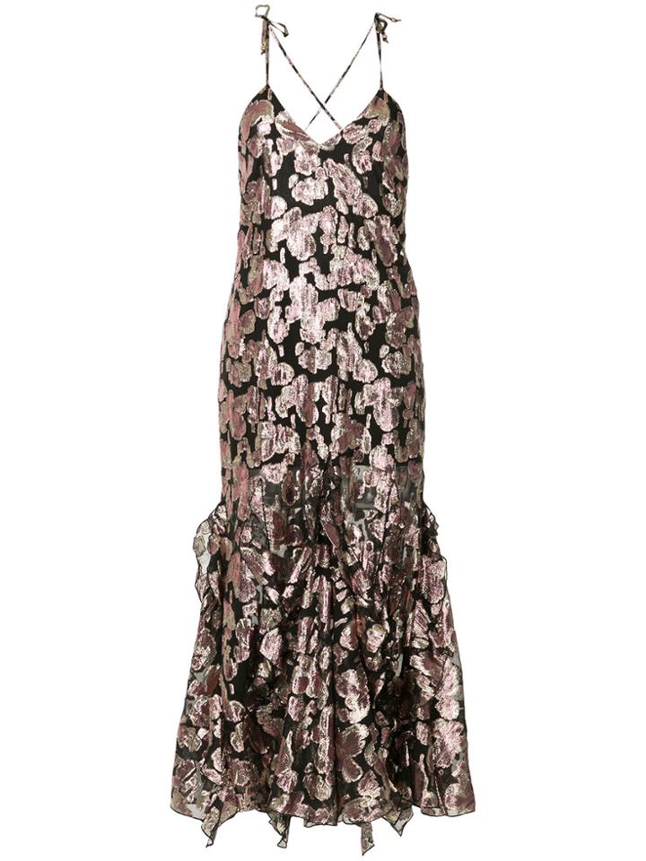 Alice Mccall Best Of You Lurex Butterfly Dress - Metallic