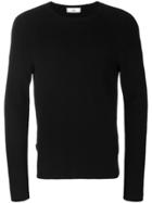 Ami Alexandre Mattiussi Crew Neck Raglan Sleeves Sweater - Black