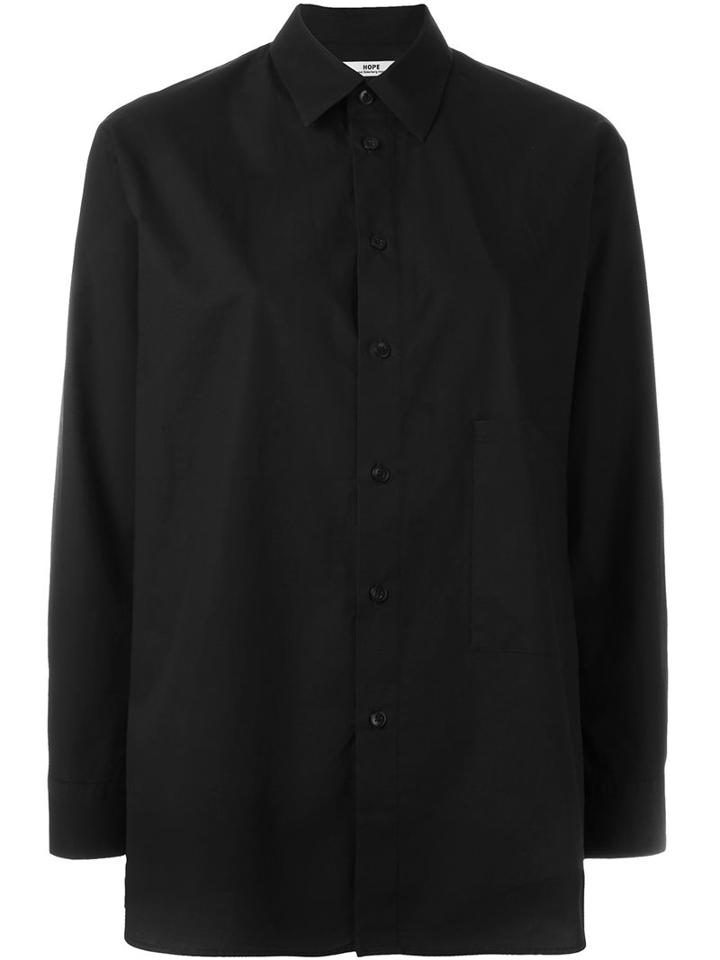 Hope Boxy Shirt, Women's, Size: 34, Black, Cotton