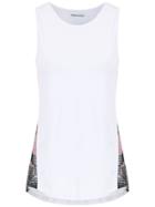 Track & Field Panelled Tank Top - White