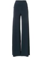 Norma Kamali Plain Palazzo Trousers - Grey