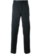 Alexander Mcqueen - Straight Leg Trousers - Men - Polyester/acetate/viscose/wool - 50, Black, Polyester/acetate/viscose/wool